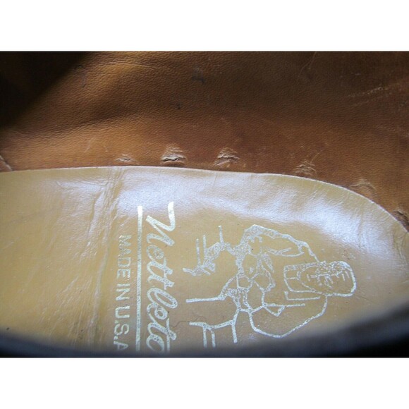 Nettleton Pebbled Leather Brogue Wingtip Derbys Mens Size US 9 - Picture 11 of 12